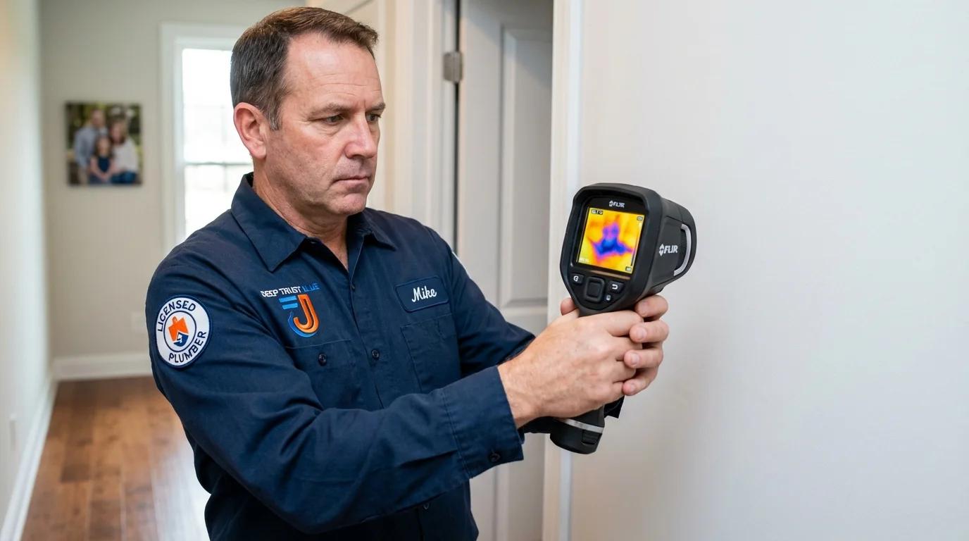 Thermal imaging leak detection by Johns Plumbing LLC in Pearson